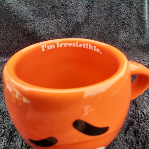 M&M's World Large Orange Barrel Mug Irresistible M and M Official Merchandise - Picture 3 of 7